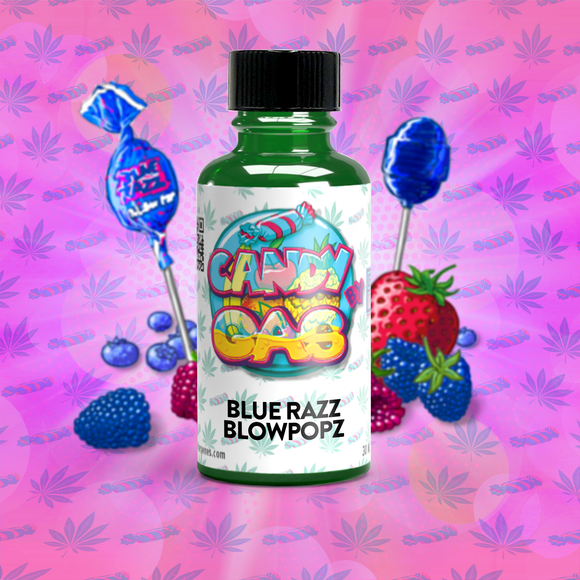 Blue Razz Blowpopz - Candy Gas 32 oz Blue Razz Blowpopz - Candy Gas 32 oz