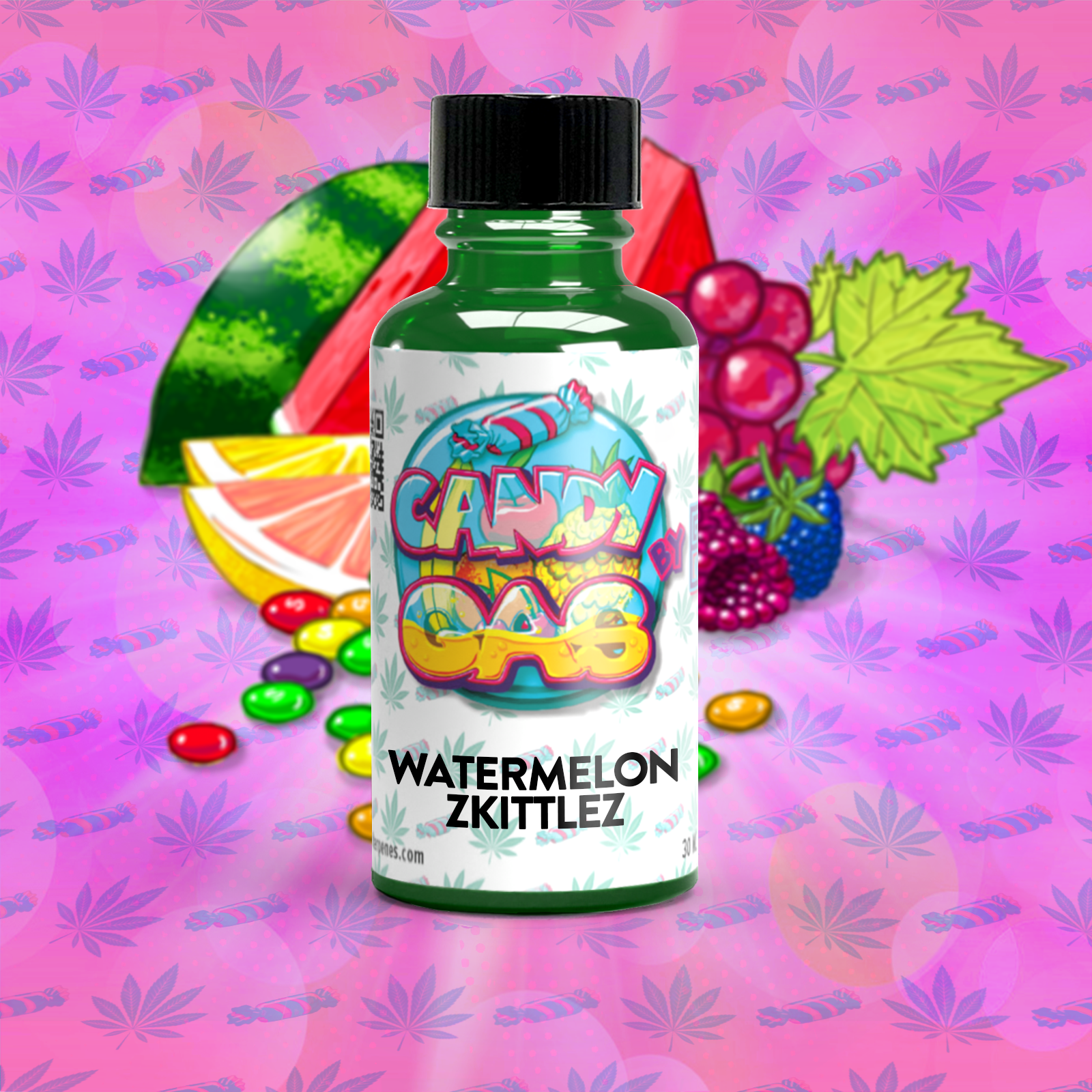 Watermelon Zkittles - Candy Gas 8 oz Watermelon Zkittles - Candy Gas 8 oz
